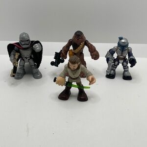 Lot Of 4 Hasbro Playskool Star Wars Galactic Heroes Figures